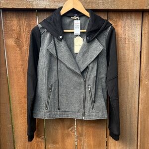 Hem & Thread Two-Tone Bomber Jacket